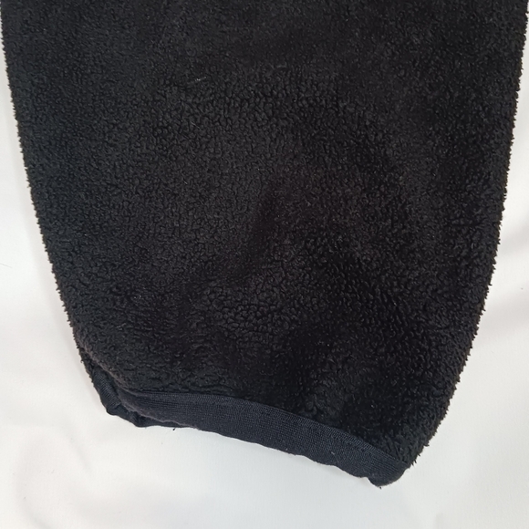 Adidas Black with Grey Stripe Fleece Pullover Hoodie. - Picture 2 of 6